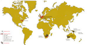 Global operations map