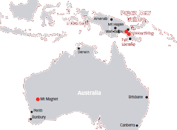 Mt Magnet location [Australasia map]