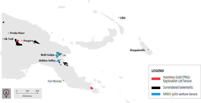 HARMONY FY14 Papua New Guinea EXPLORATION PROJECT LOCATIONS AND WORK SUMMARY